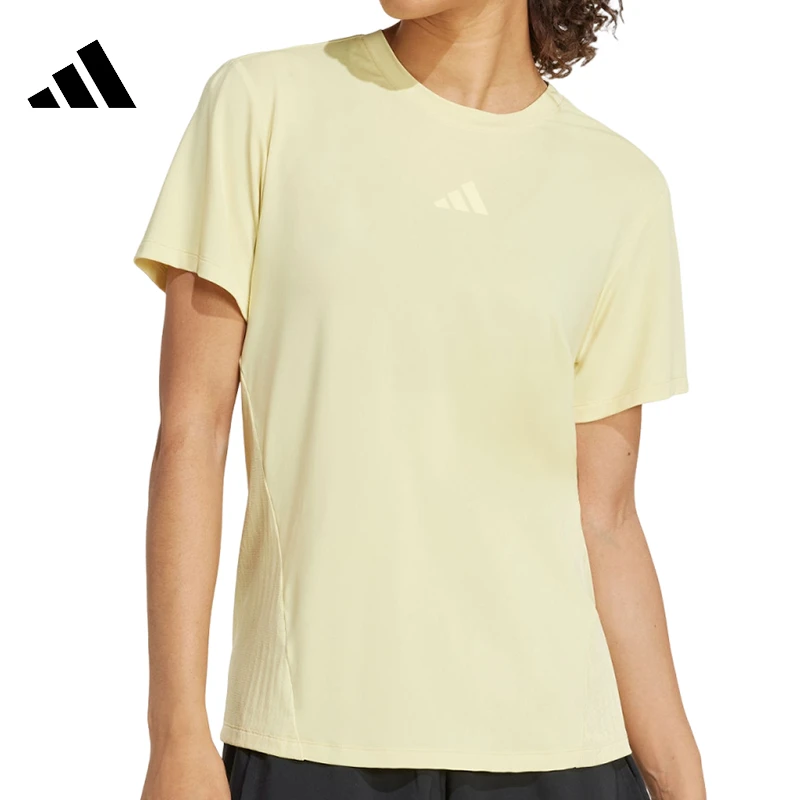 adidas阿迪达斯【同】女子运动休闲短袖T恤JZ0833