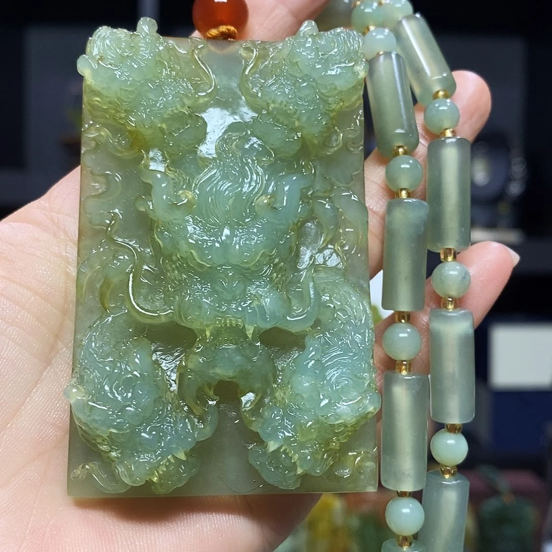 未镶嵌岫玉挂件吊坠