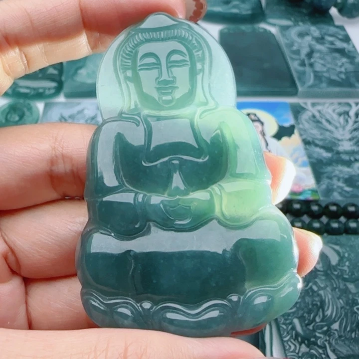 翡翠未镶嵌颈饰多样性发货天然A货翡翠