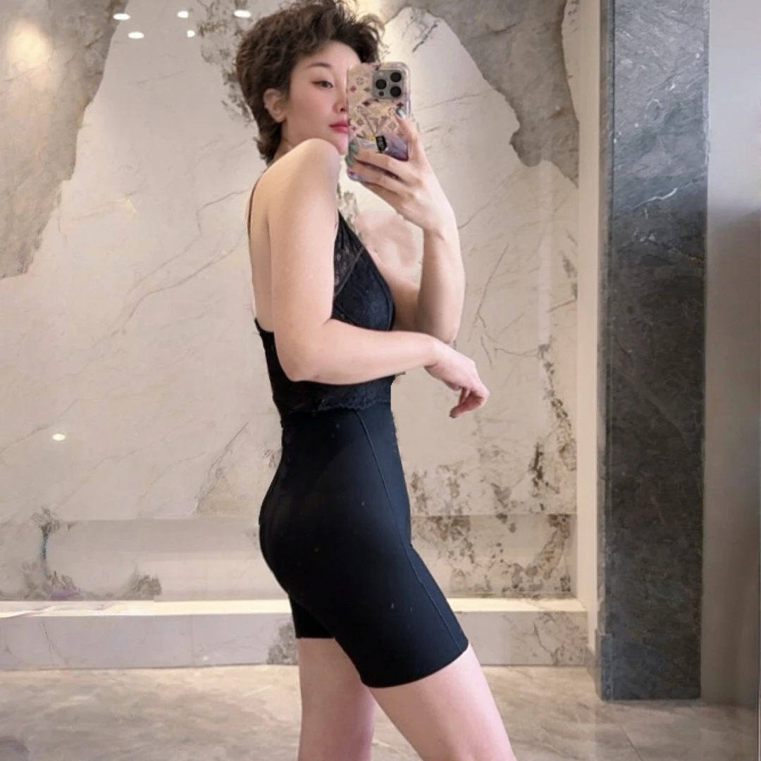 塑身裤塑形束腰收小肚子强力提臀翘臀产后高腰收腹内裤女黑色显瘦