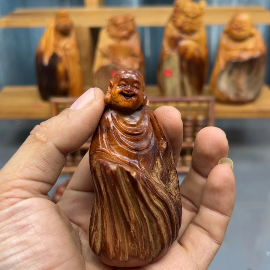 三***哥木崖柏木摆件手把件