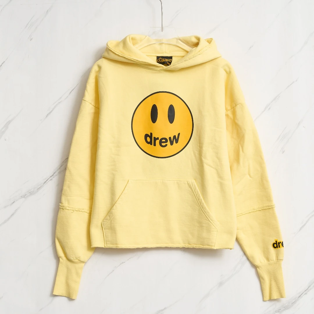 全新未使用/Drew House张远同款笑脸薄绒卫衣DHGU00009