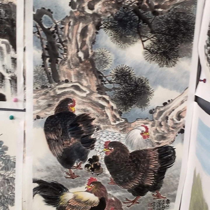 国画68/138刘浩强手绘拖心