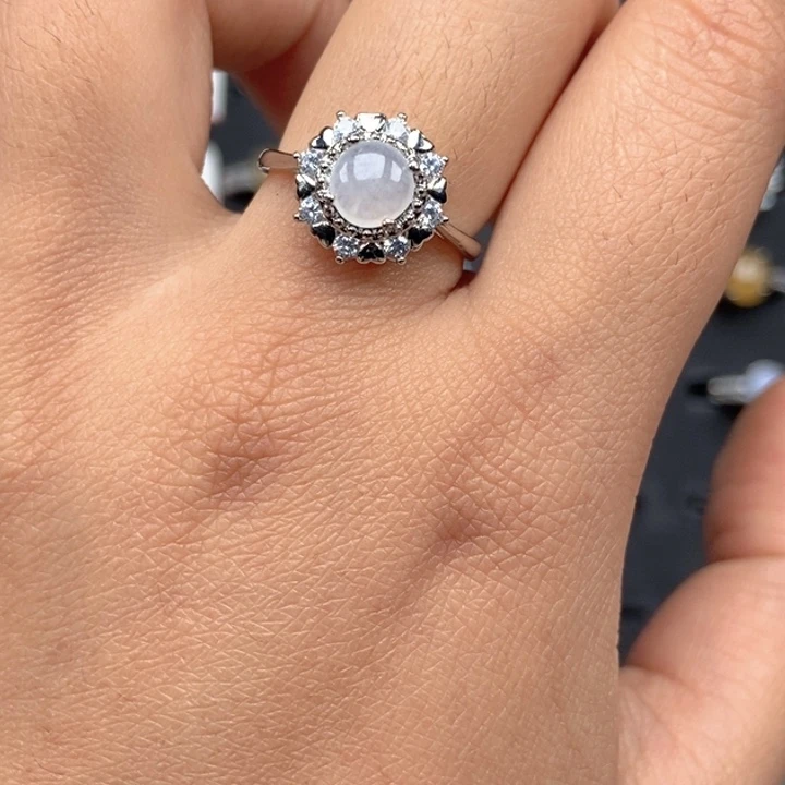 翡翠未镶嵌戒指戒指