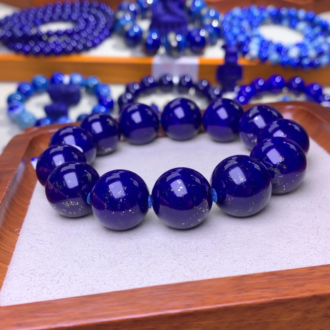 青金石未镶嵌手串18mm漫天星辰暗夜星空