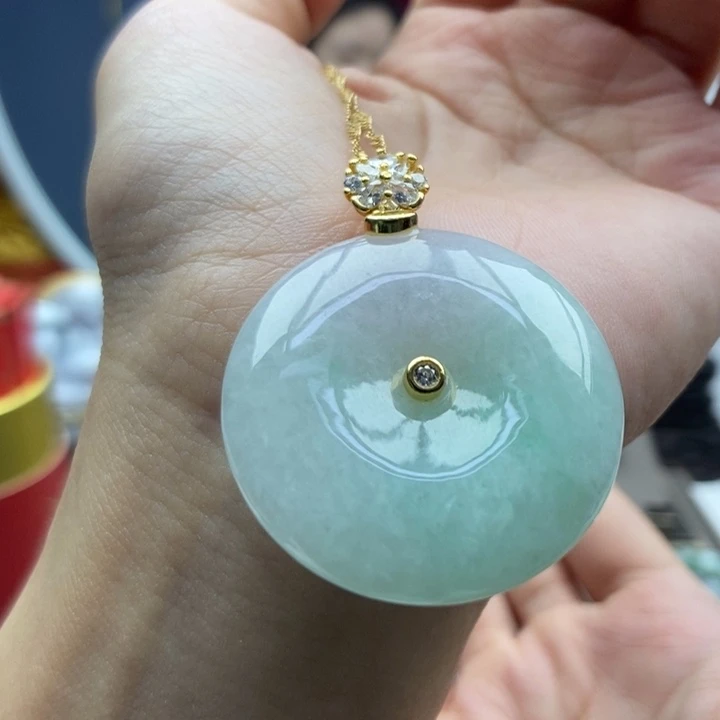 翡翠银S925镶嵌颈饰吊坠9