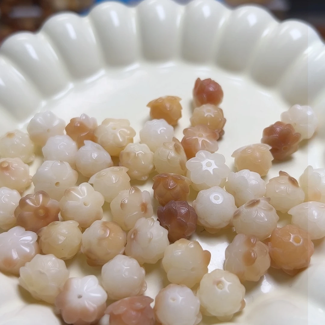 菩提根/象牙果吊坠20颗卡12粉飘睡莲 拍两单宠6颗