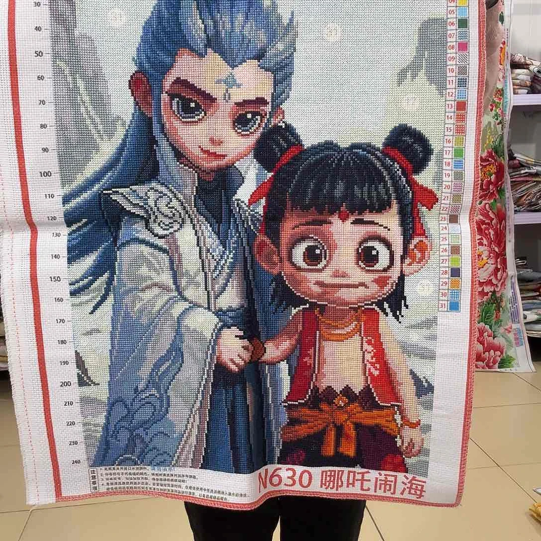 棉十字绣成品出售