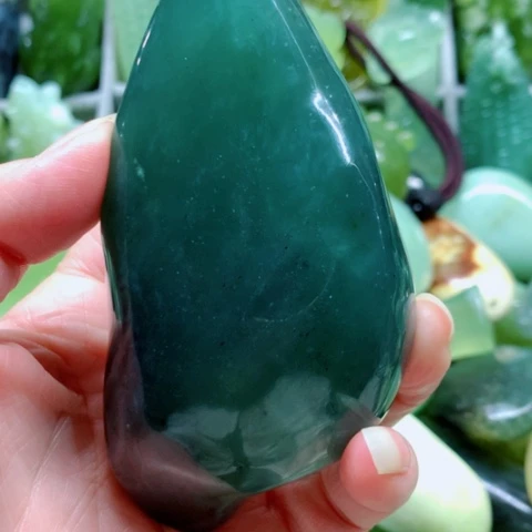 蛇纹石玉未镶嵌手把件