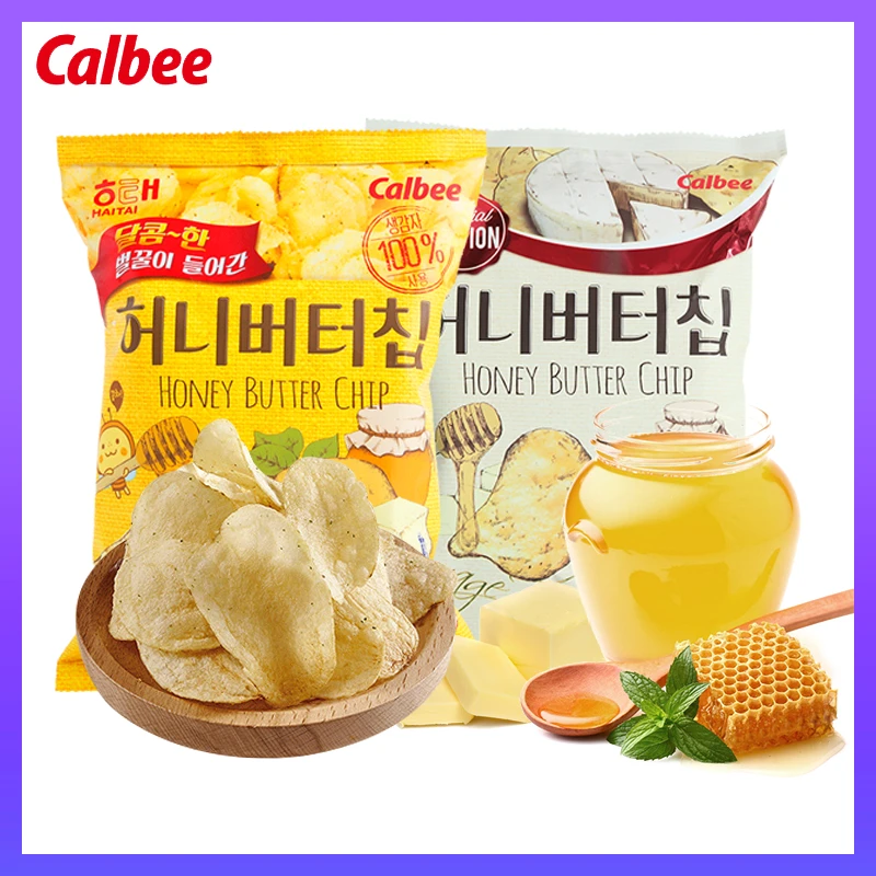 韩国进口海太蜂蜜黄油薯片卡乐比奶酪味膨化食品休闲小包装30g