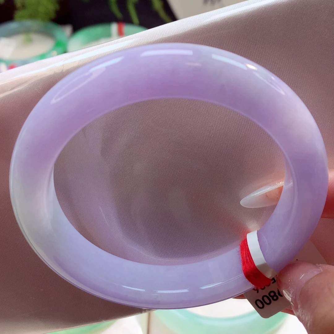 未镶嵌手镯翡翠上新放漏58.5正圈（63号）