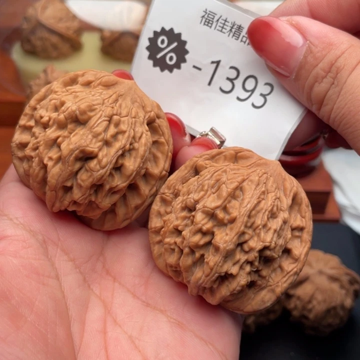 吊坠文玩核桃45麦穗虎头