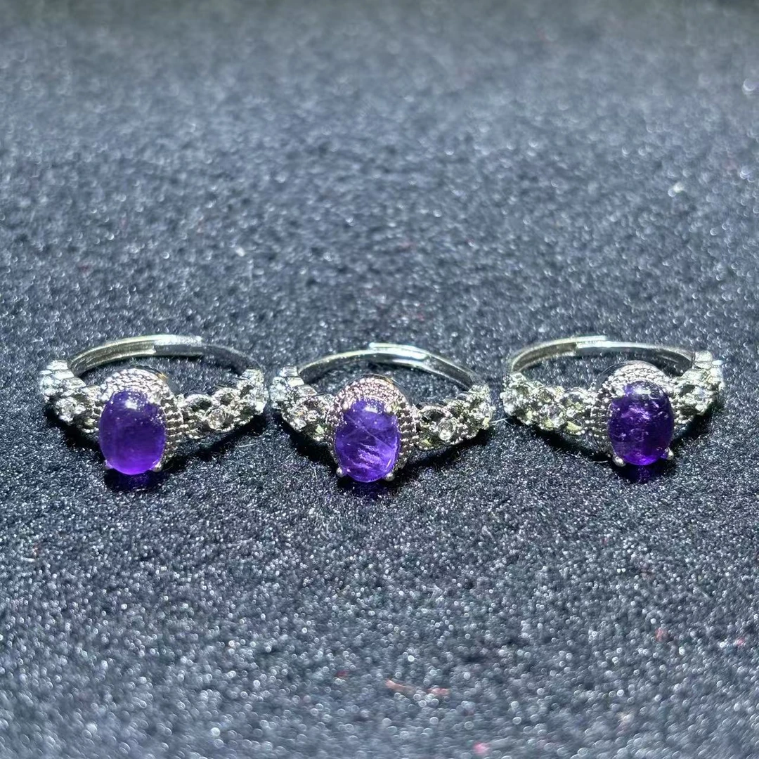 面面来财珠宝C3999-紫钛晶戒指-活口-多样性发其一