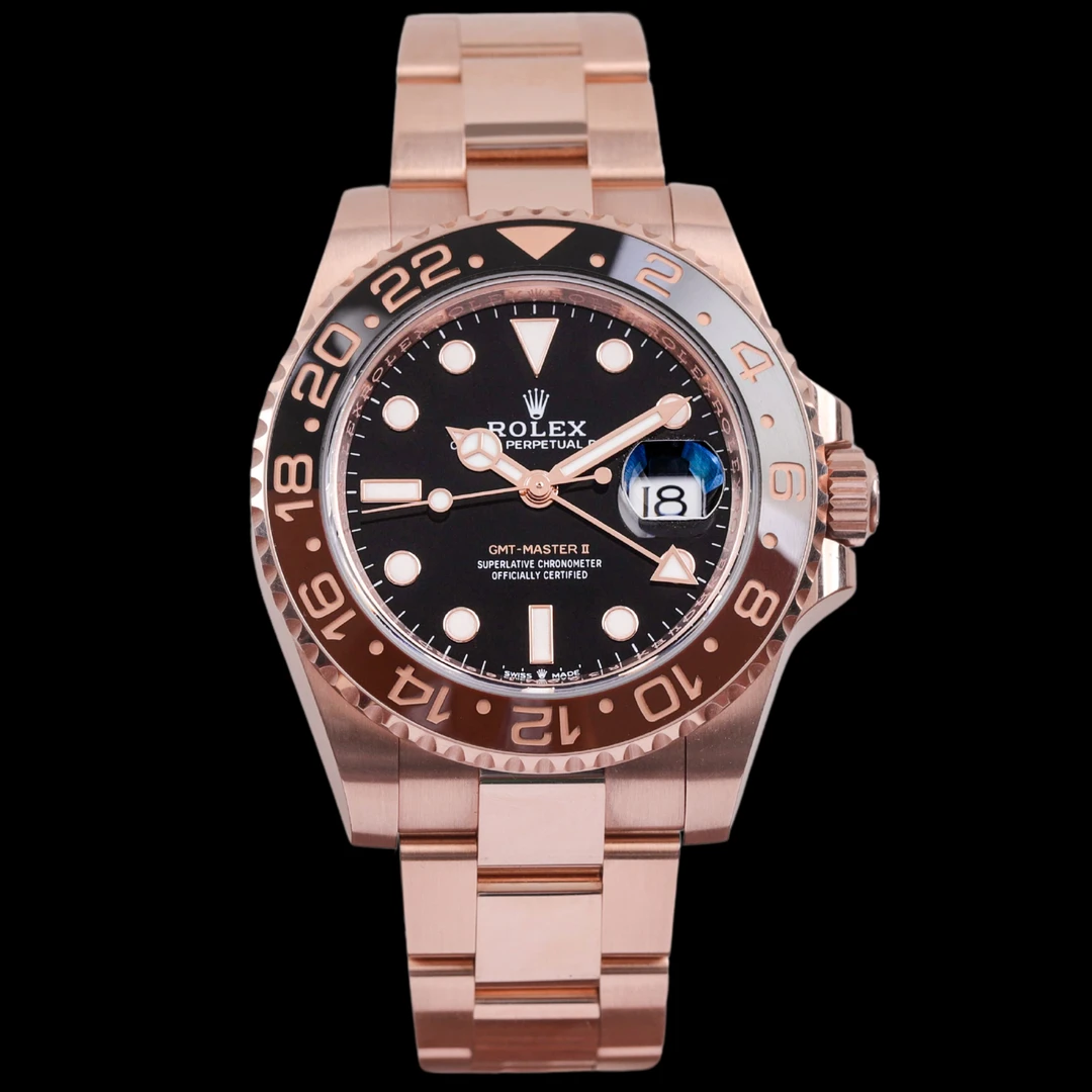 未使用 Rolex/劳力士 S/大闸蟹126715格林尼治/25年7月全套/40mm