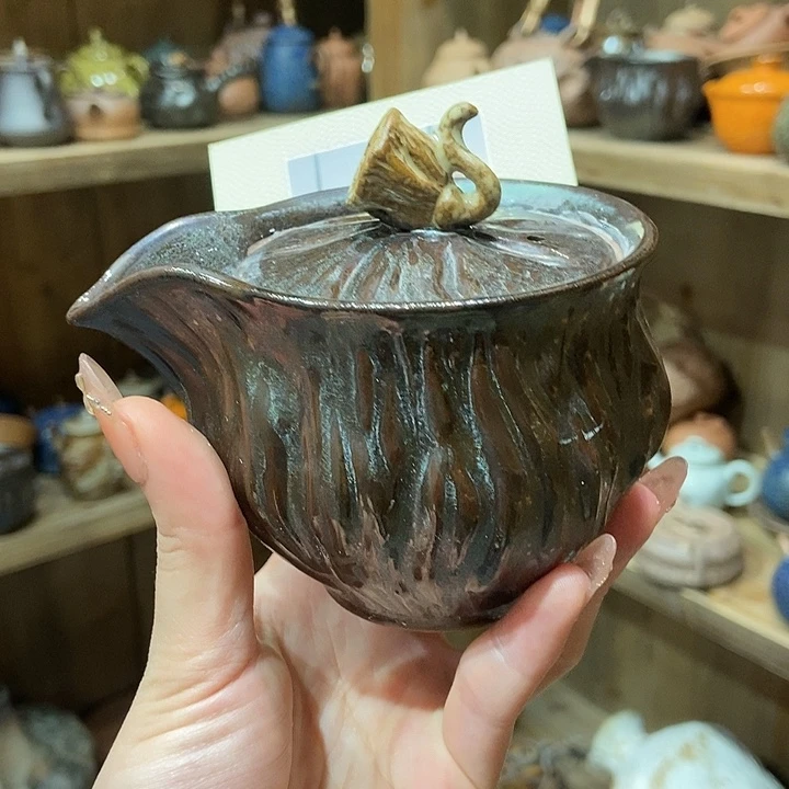 柴烧老岩泥高端茶器