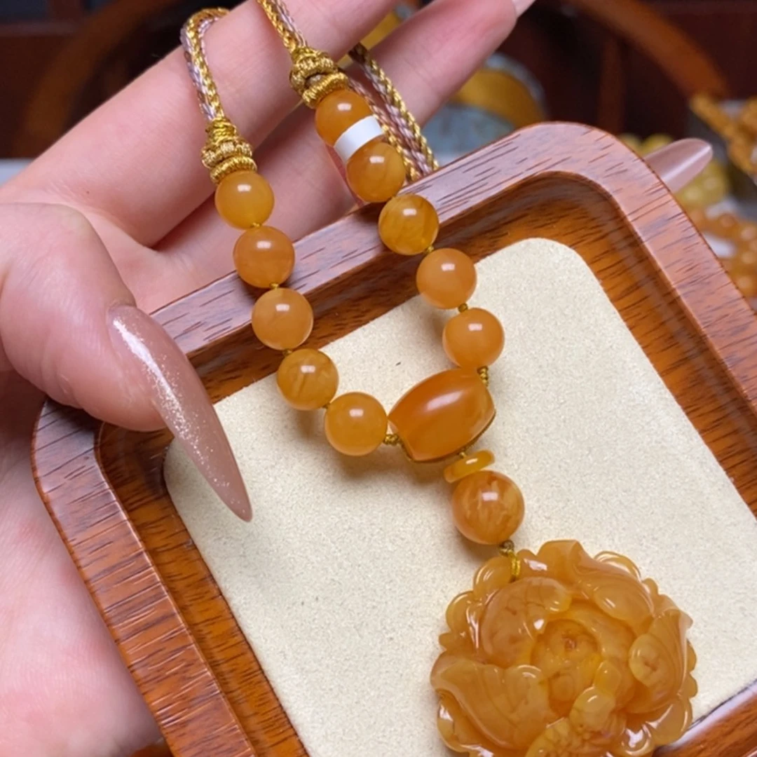 【闪购商品】蜜蜡颈饰未镶嵌项链