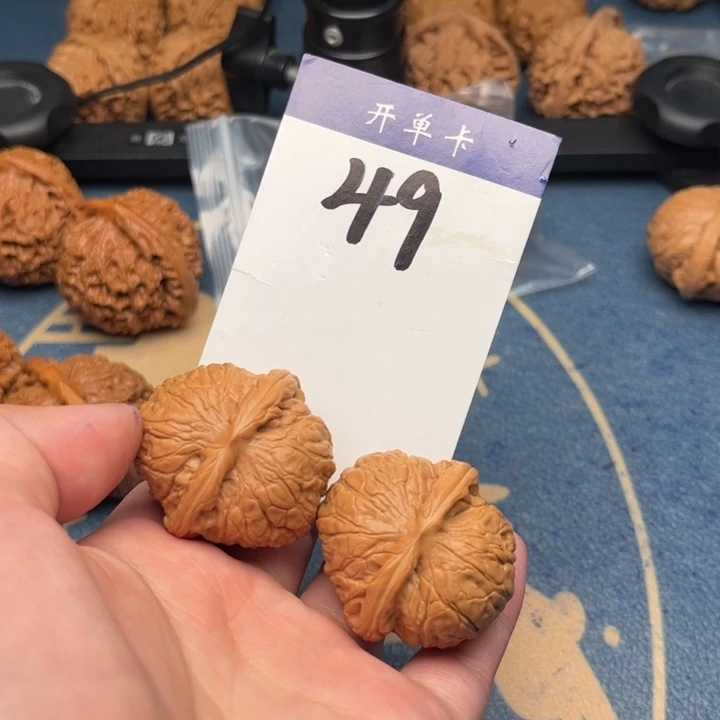 吊坠文玩核桃乾隆磨37全品 49