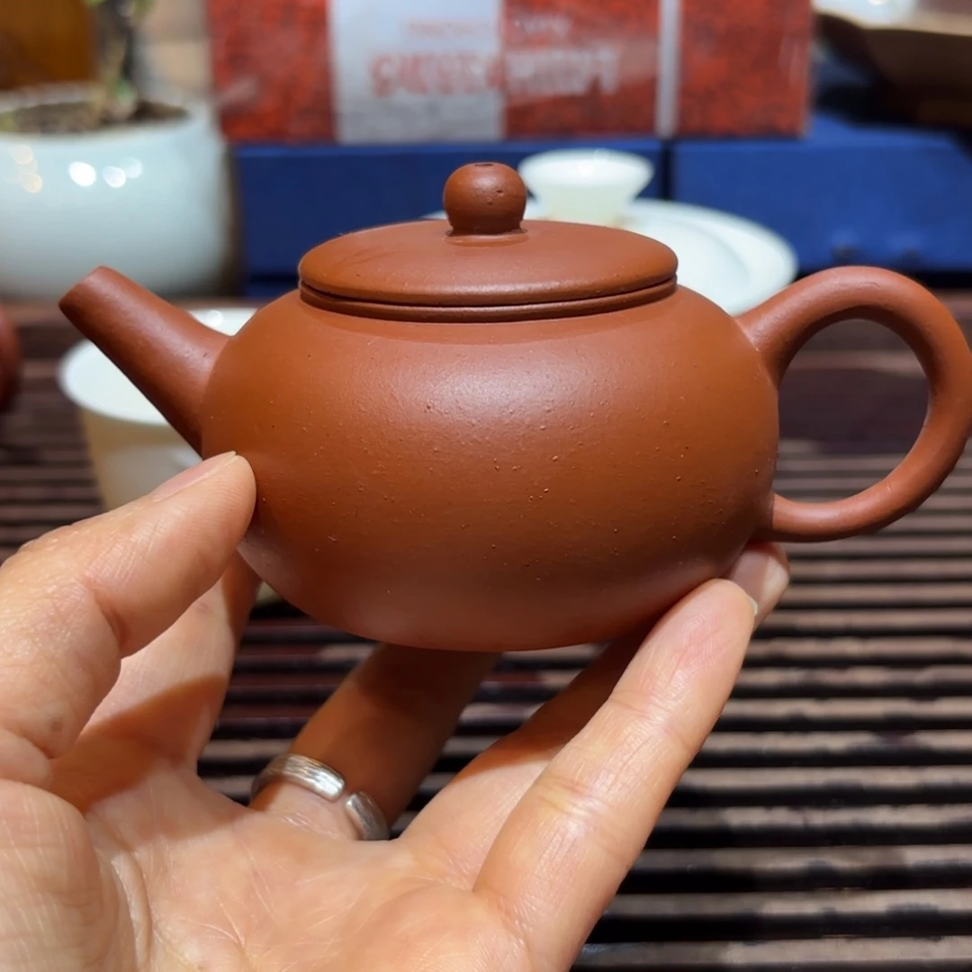 二***叔紫砂茶壶紫砂壶九十年代红泥109cc