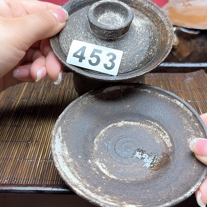 纯手工制作粗陶茶具