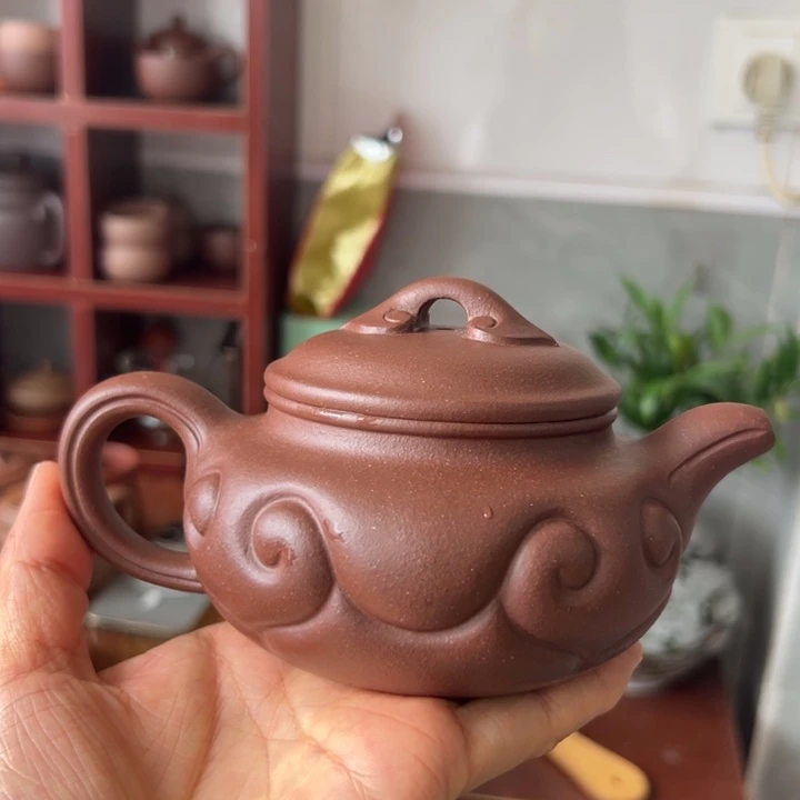 茶壶紫砂底槽清仿古如愿300cc