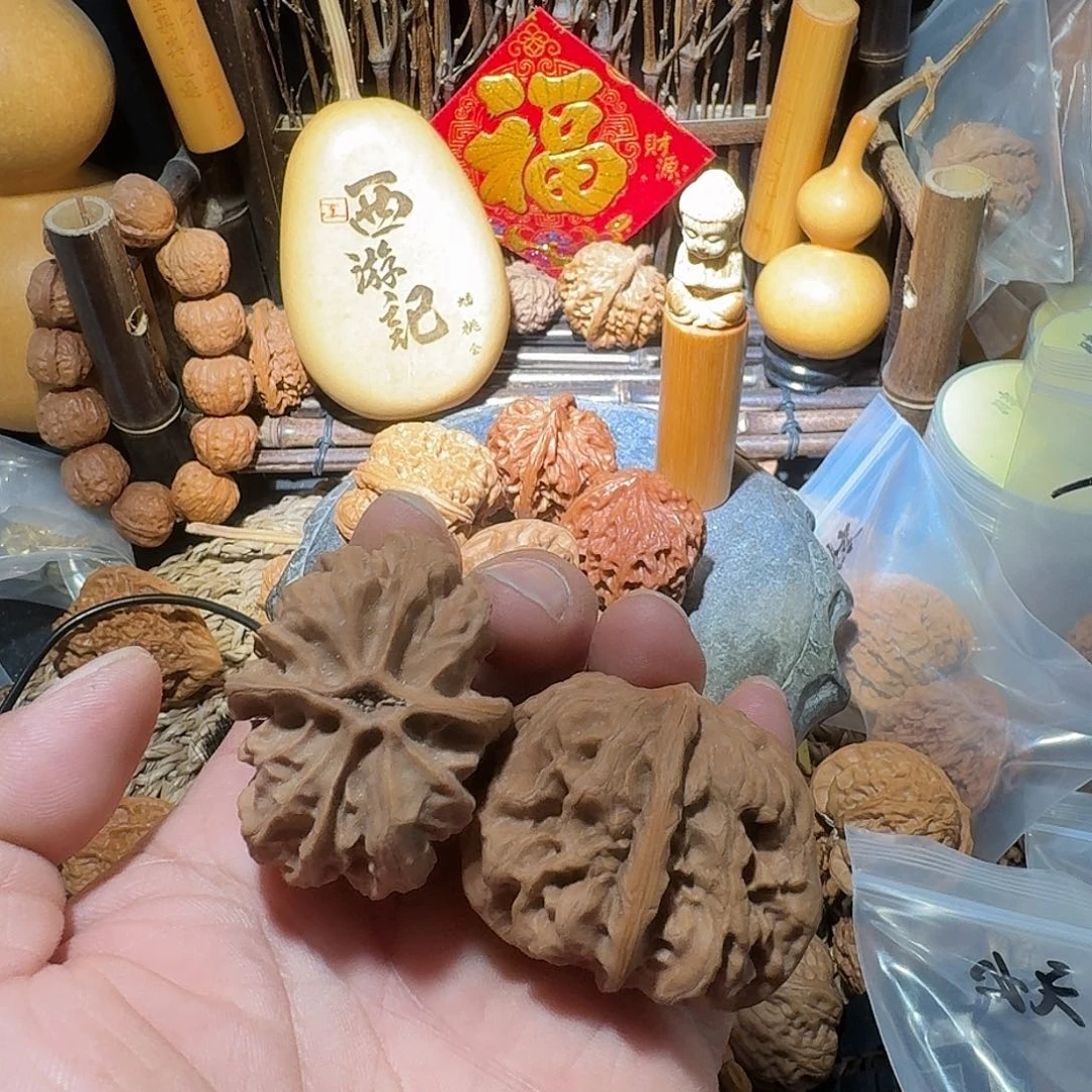 把件文玩核桃平谷方块有修111111