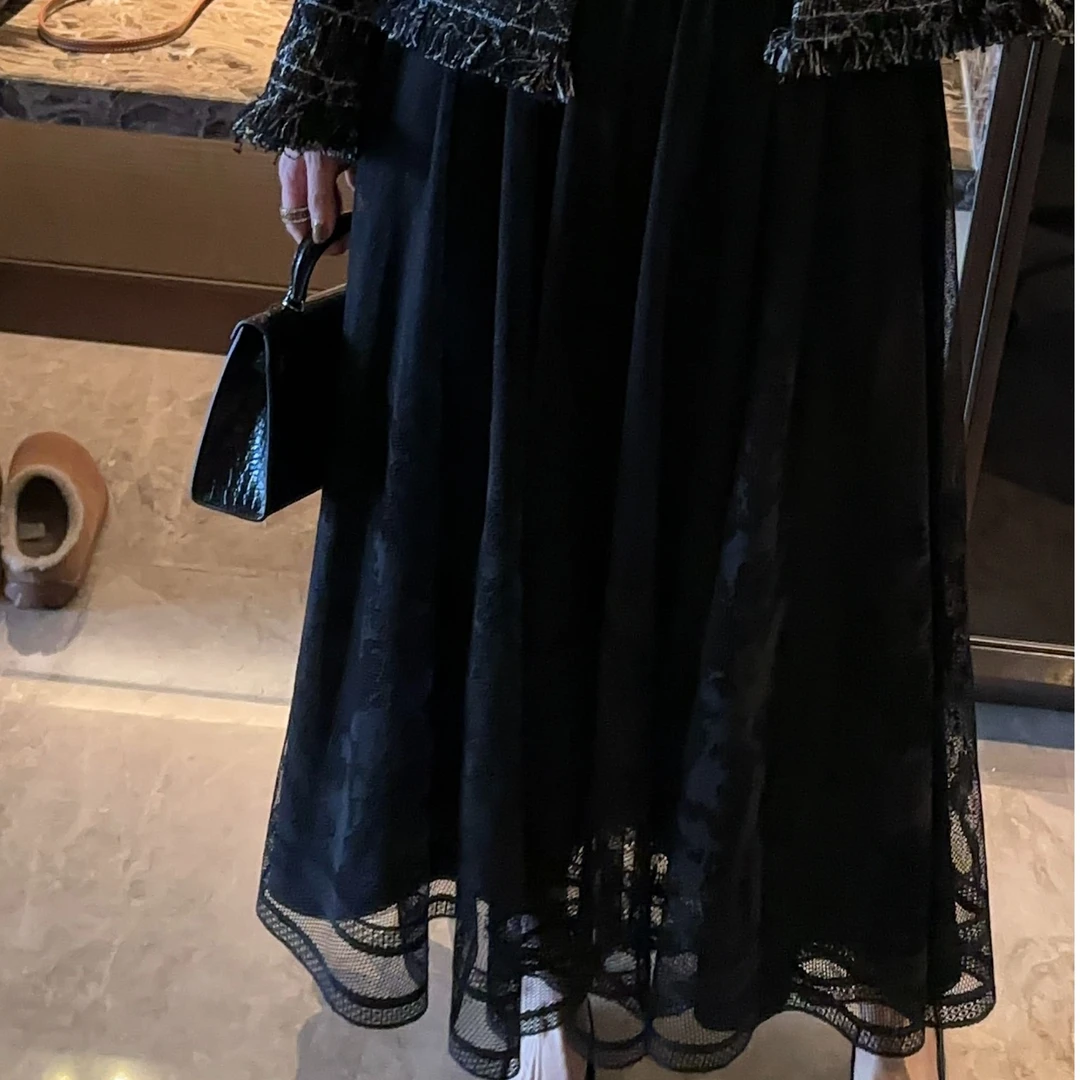 【米卡私服】蕾丝半身长裙