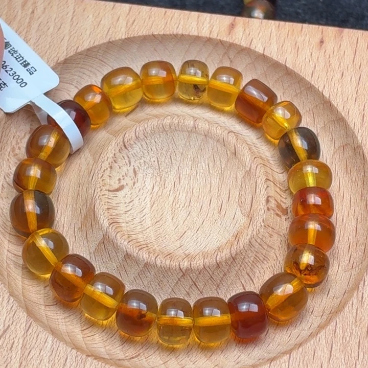 琥珀未镶嵌珠宝奇石9mm金珀