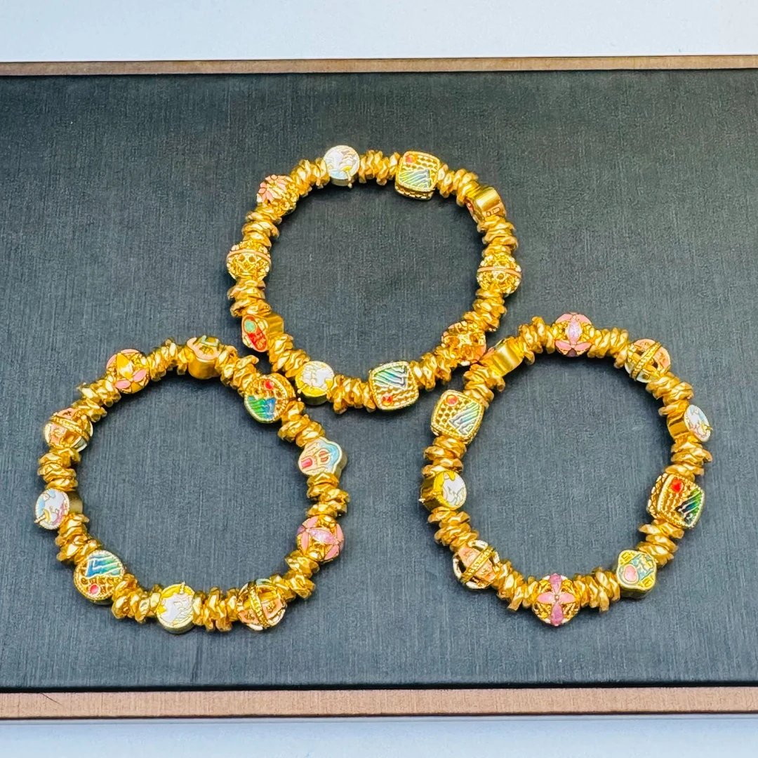 109足金999 盘缠多福配饰手串（多样性发一）