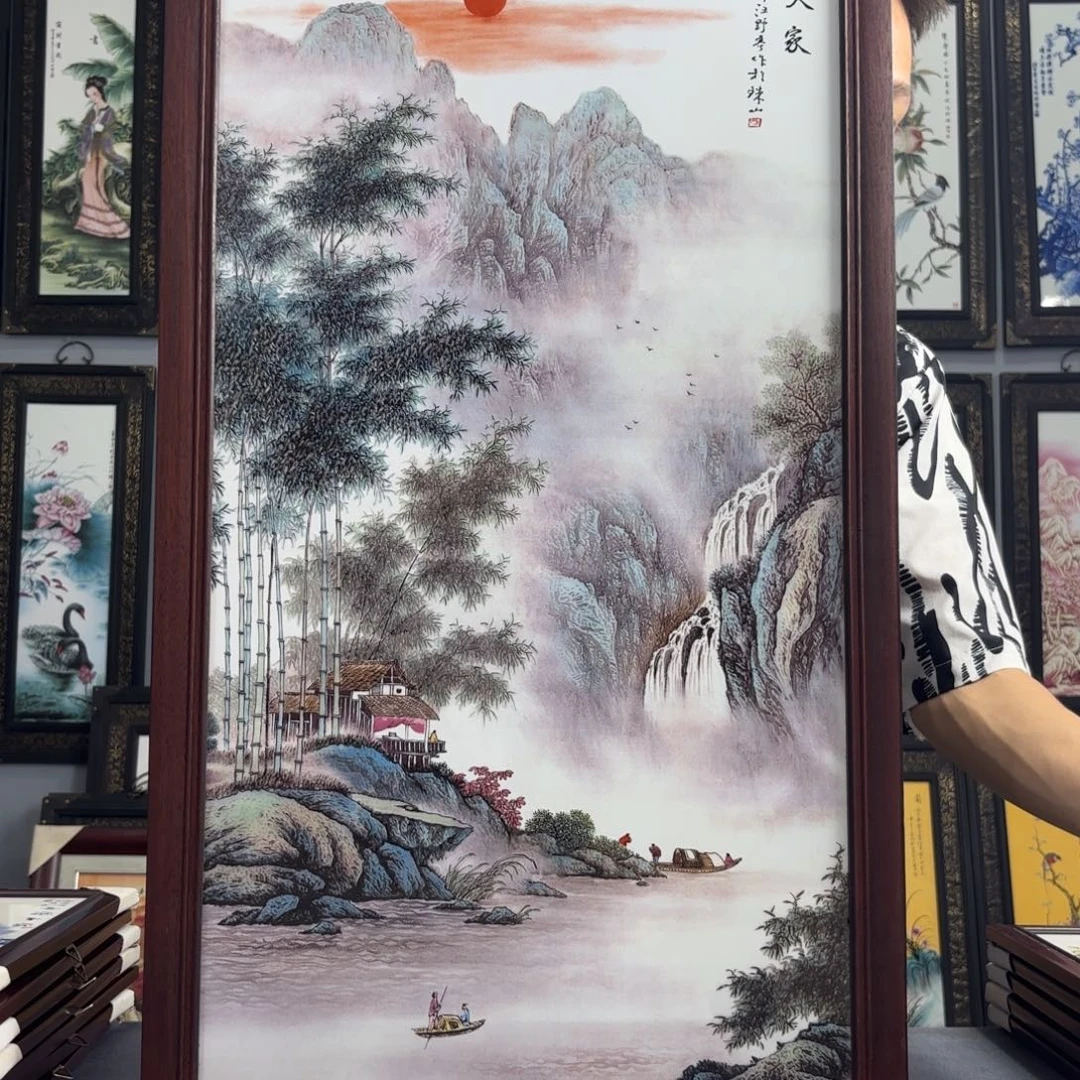 摆件景德镇陶瓷瓷板画