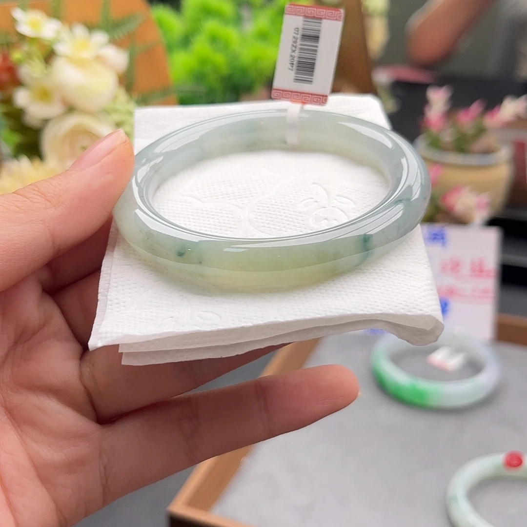 翡翠未镶嵌手镯53-54号32