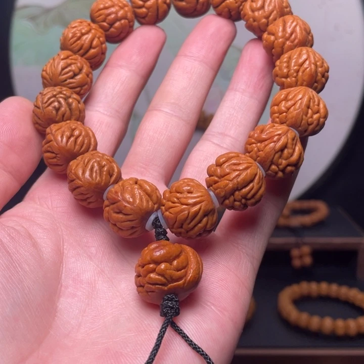 手串桃核19豹子头手持