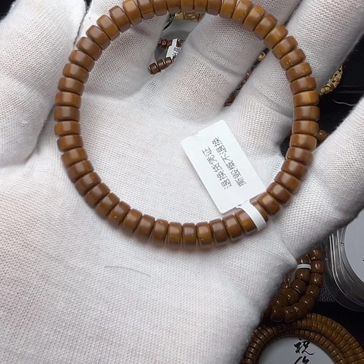 紫金鼠手串纯肉鼠尖咖皮老料药片毕业货7尺药片精工暴力归圆