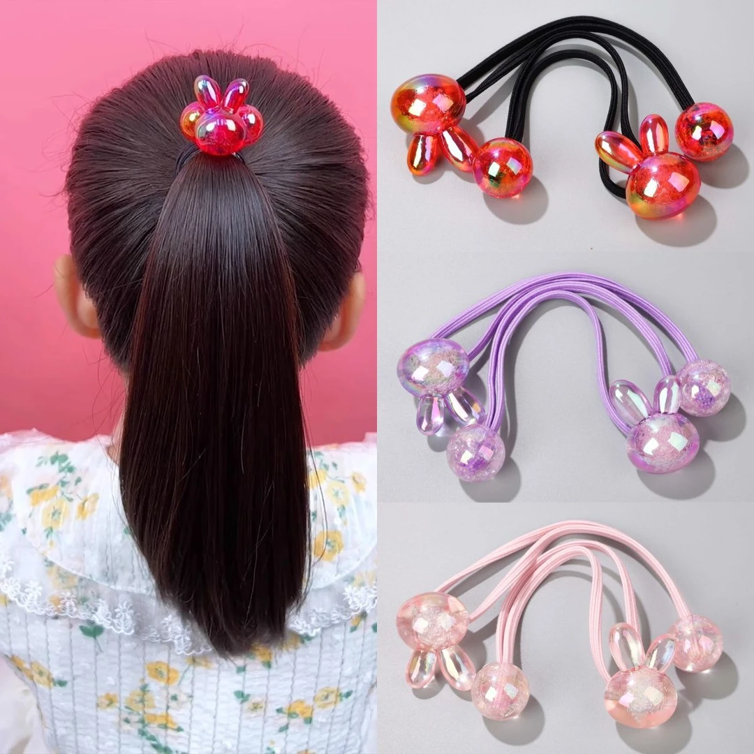 皮筋女款发绳儿童头绳女童6-12岁兔子头网红新款扎头发小女孩头绳