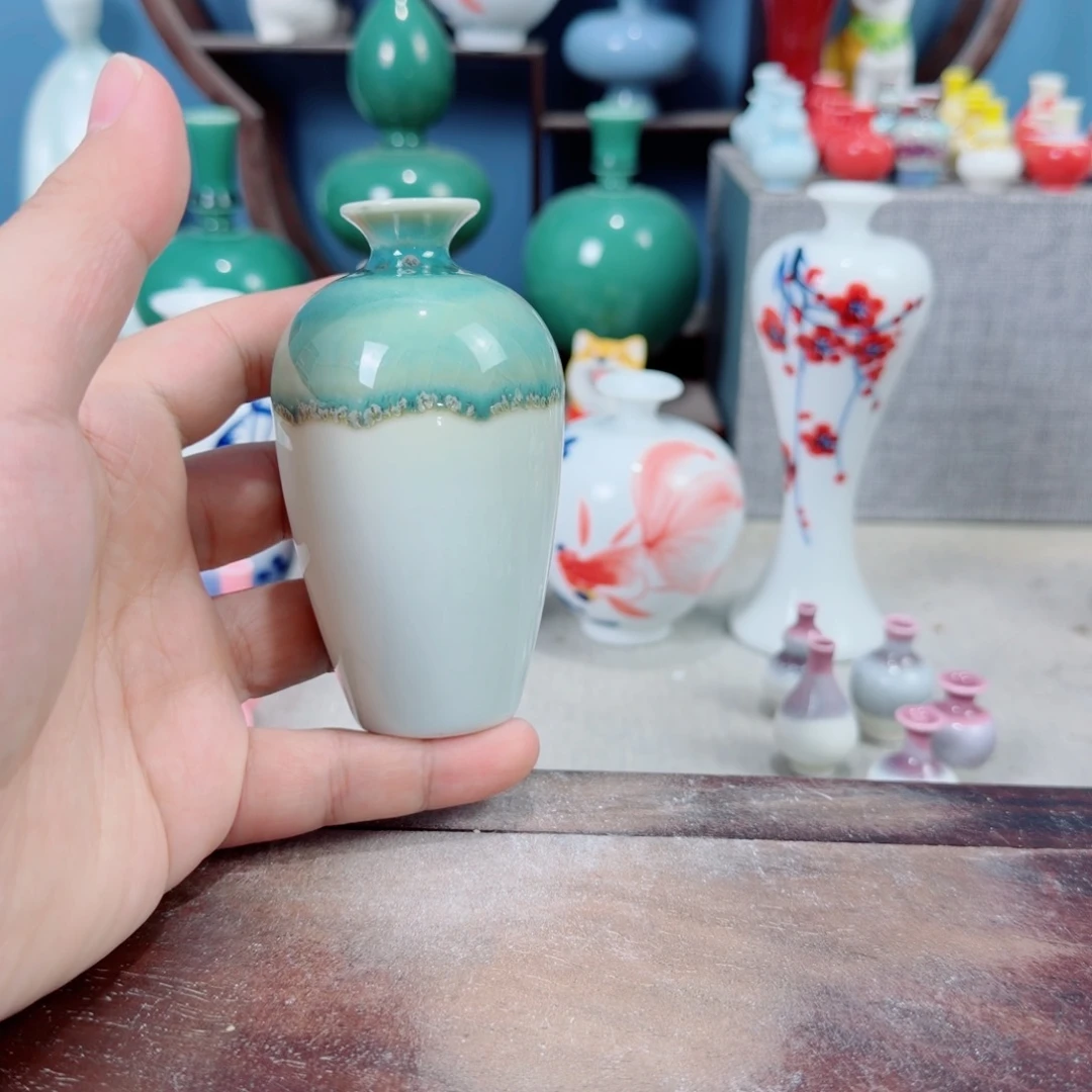陶瓷手工小花器摆件