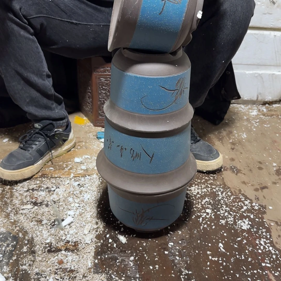 紫砂花盆口径18.12/14.10口径