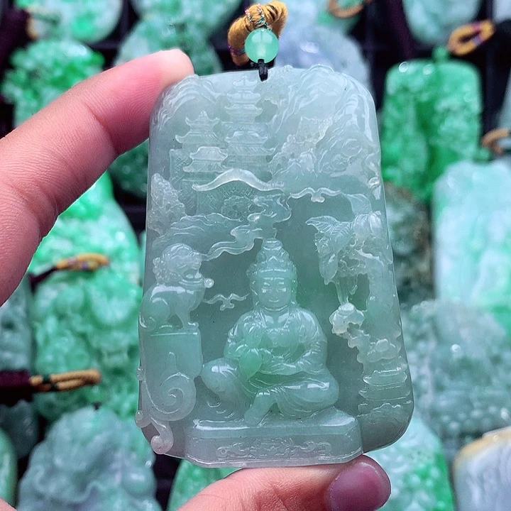 翡翠未镶嵌吊坠(不含链)