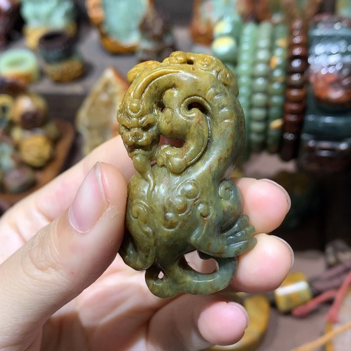 岫岩河磨玉（透闪石质玉）未镶嵌挂件