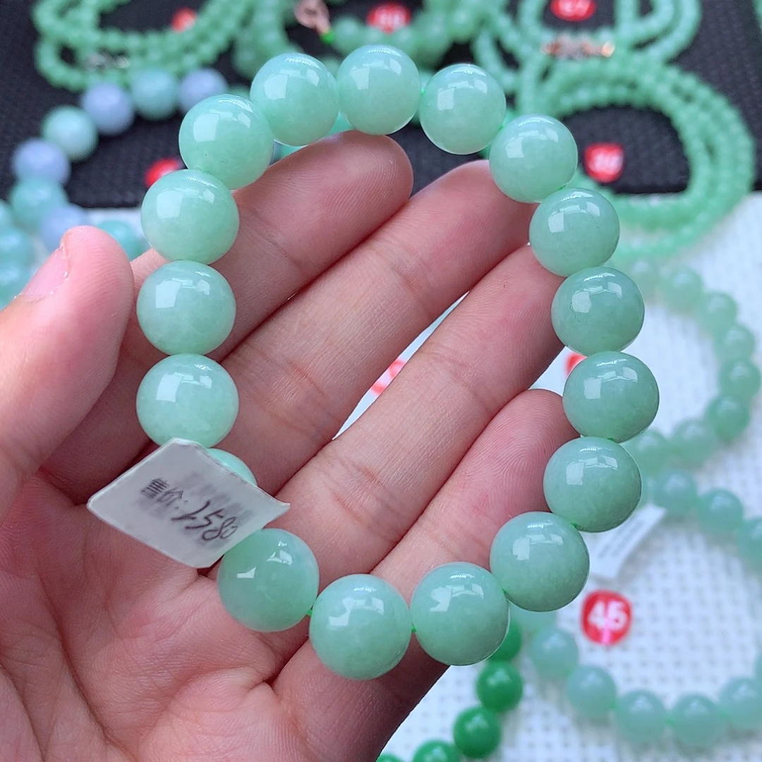 翡翠未镶嵌毛衣链卡12