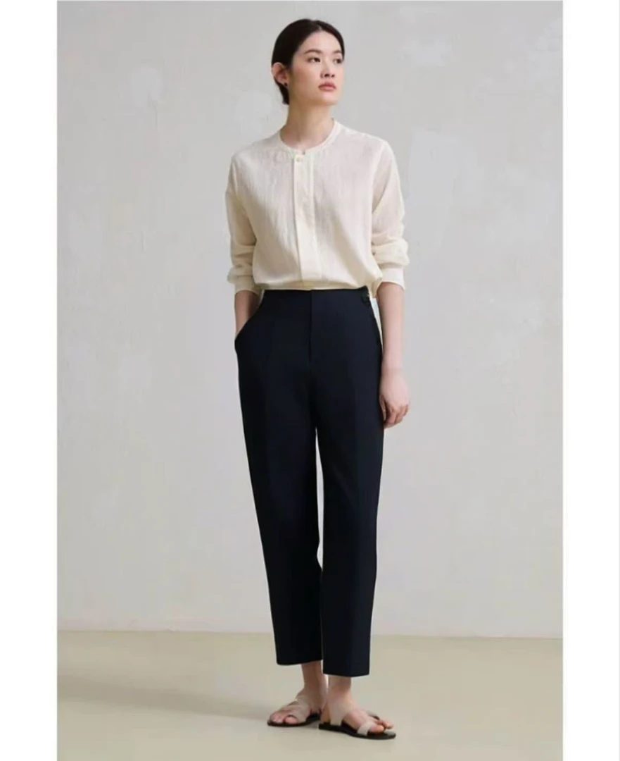 直筒裤女夏新品休闲百搭薄款锥形长裤2749