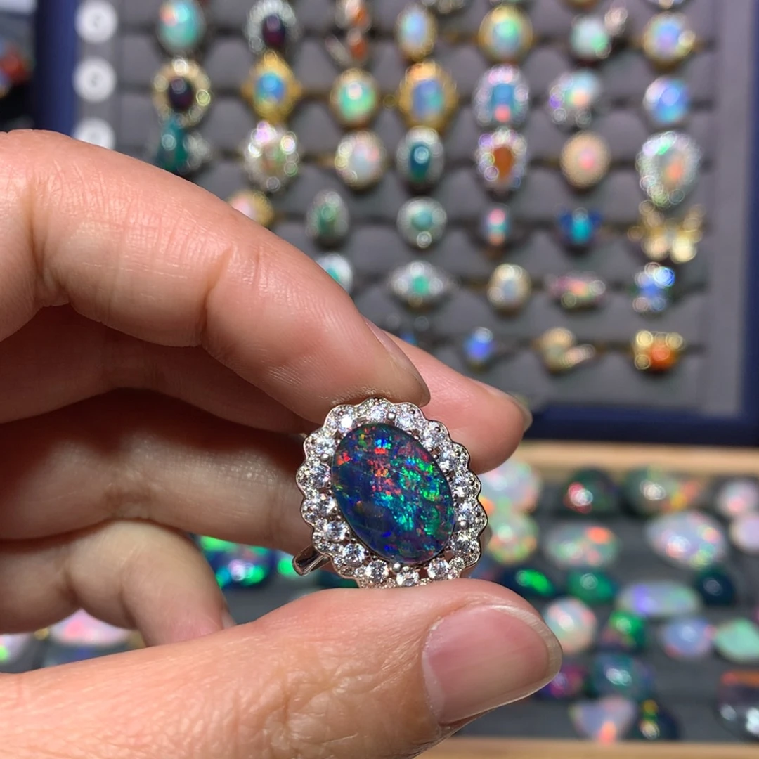 欧泊银S925镶嵌戒指款式崔****o