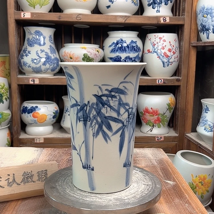 陶兰花盆竹子新款新款陶瓷