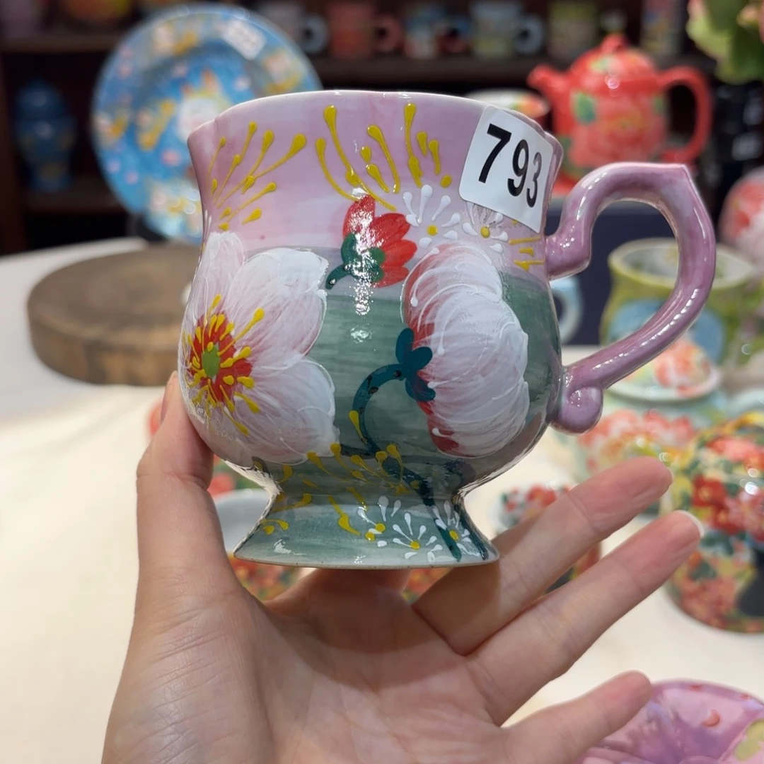 景德镇手绘高温釉下彩陶瓷茶具