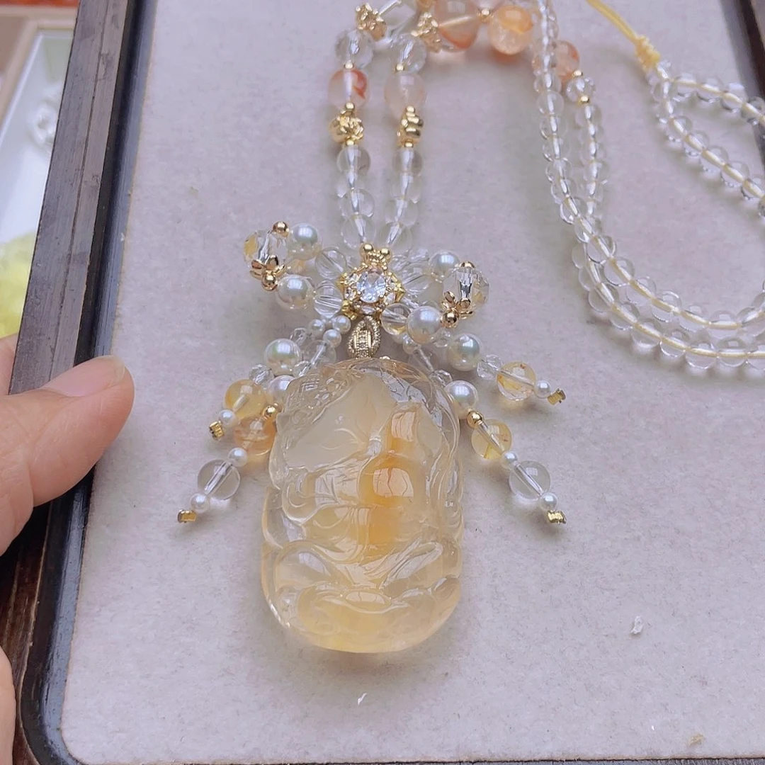 未镶嵌吊坠(不含链)水晶姜*