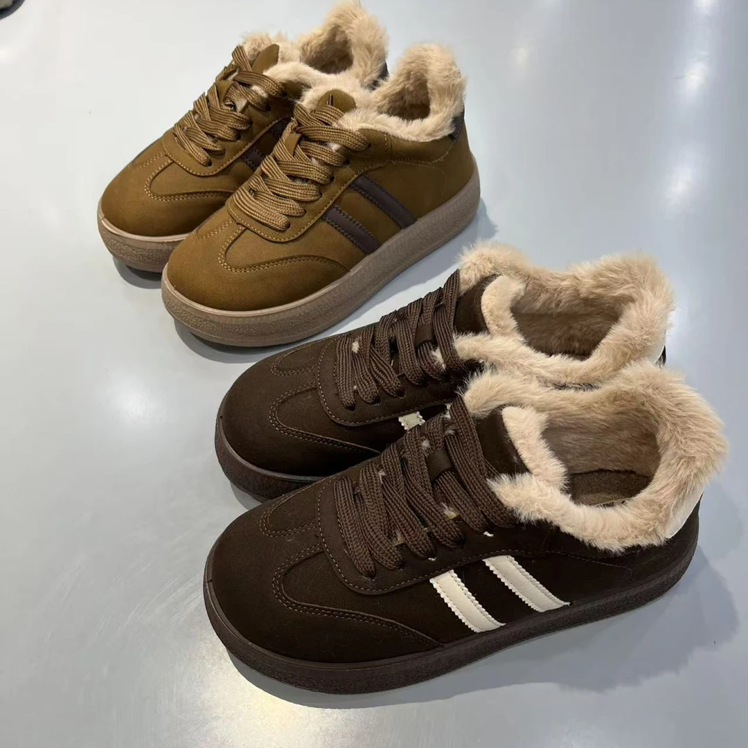 MA521女美拉德加绒系带博肯德训鞋