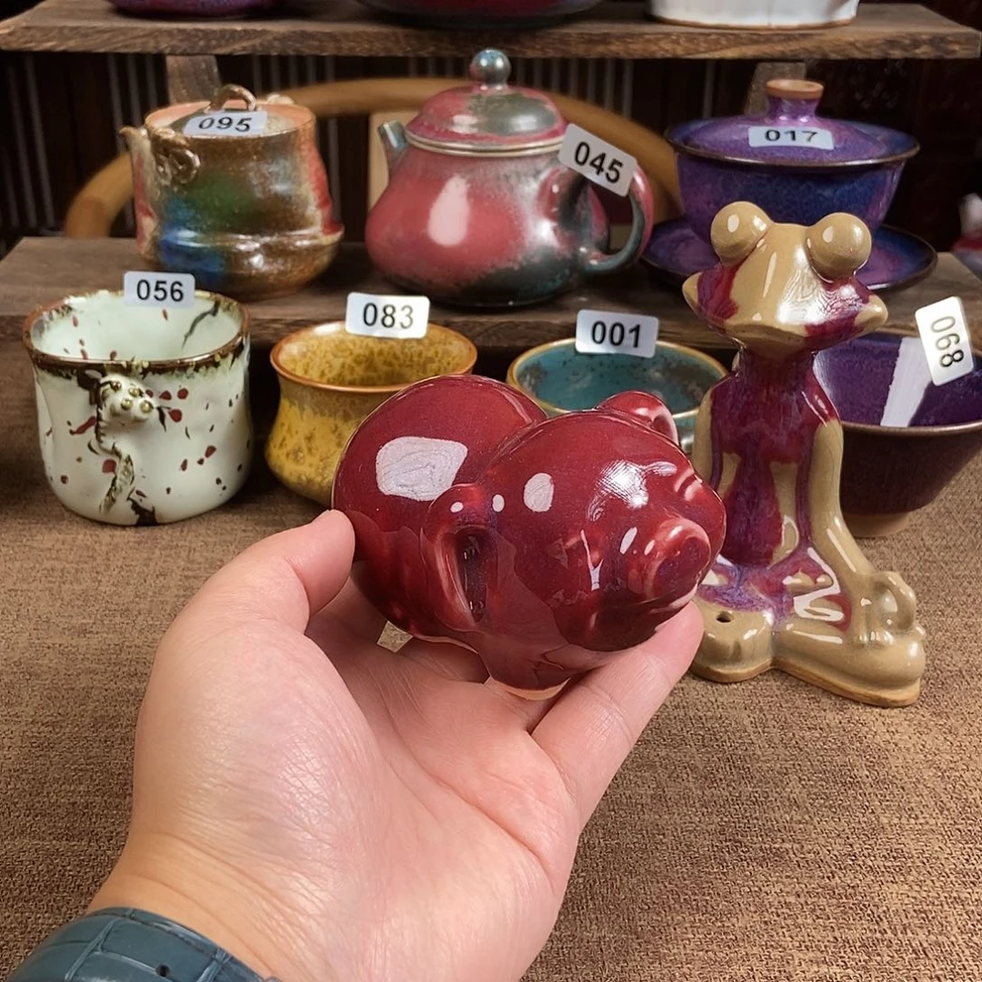 瓷片钧瓷茶壶茶具