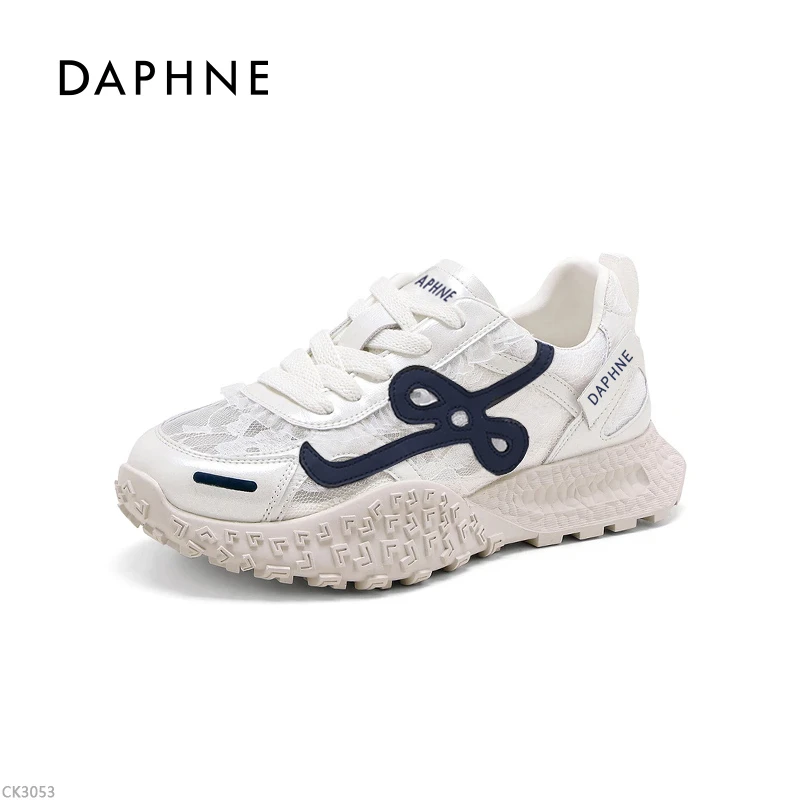 达芙妮网面透气德训鞋女2025夏季时尚潮流新款百搭运动阿甘鞋