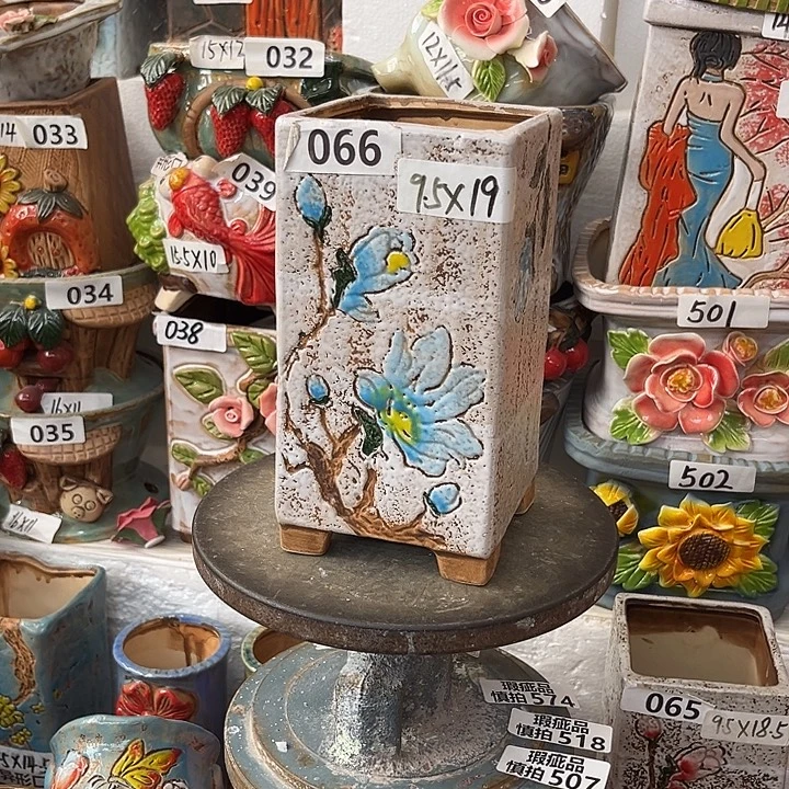 粗陶材质多肉花盆