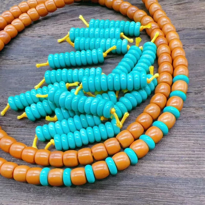 手工串珠蓝色隔片垫片diy隔珠配饰DIY套装6mm散珠材料DIY串珠配件