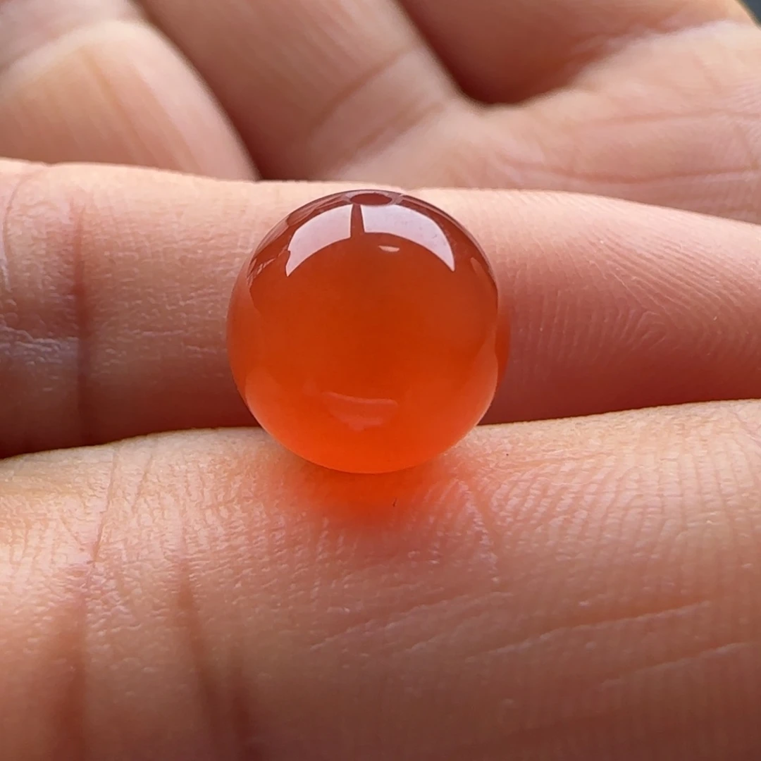 南红玛瑙圆珠10.1马牙未镶嵌前***缘