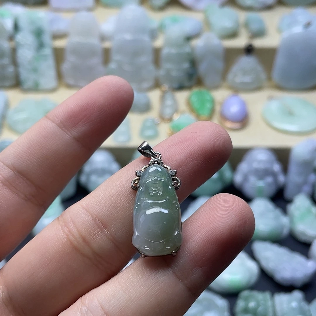 颈饰未镶嵌翡翠纯天然翡翠